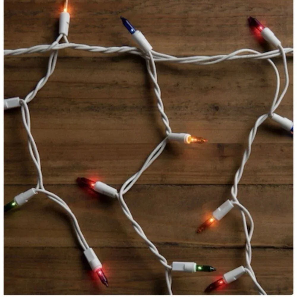 300 GE Multi-Color String-A-Long Icicle Style Lights - NEW